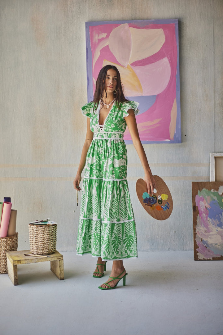 La Verdura Dress - Sage By Mala