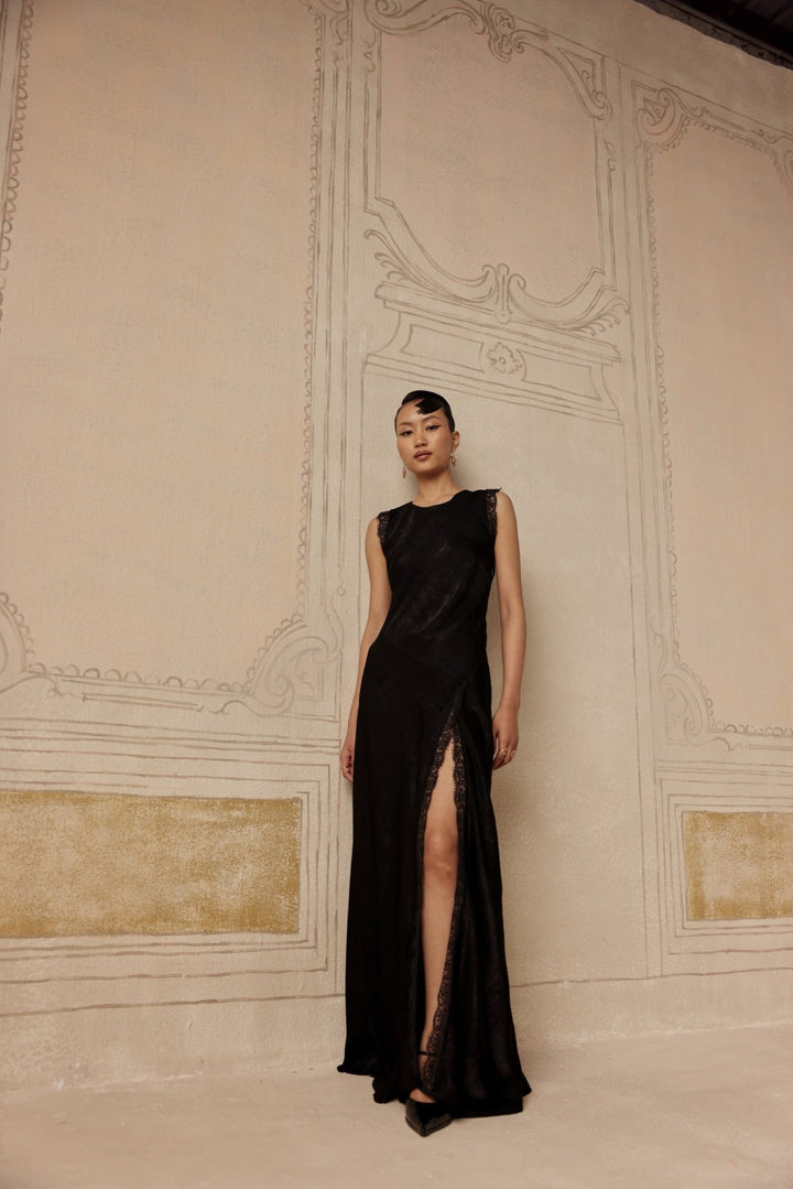 Minuit Nocturne Dress - Sage By Mala