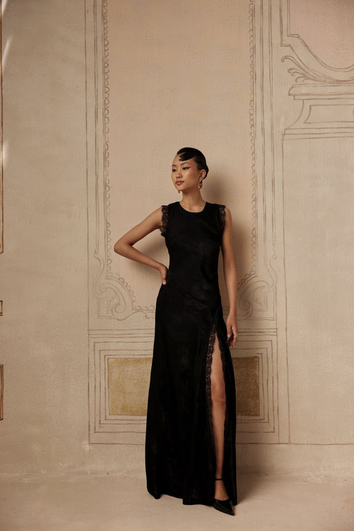 Minuit Nocturne Dress - Sage By Mala