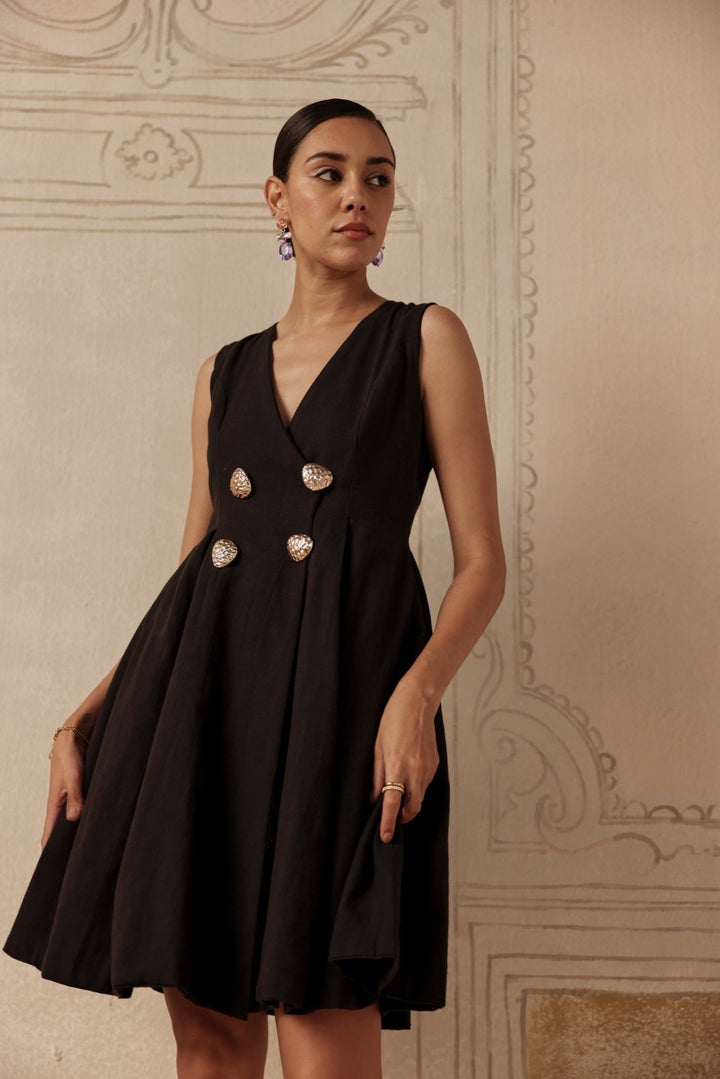 Noir Bijou Dress - Sage By Mala