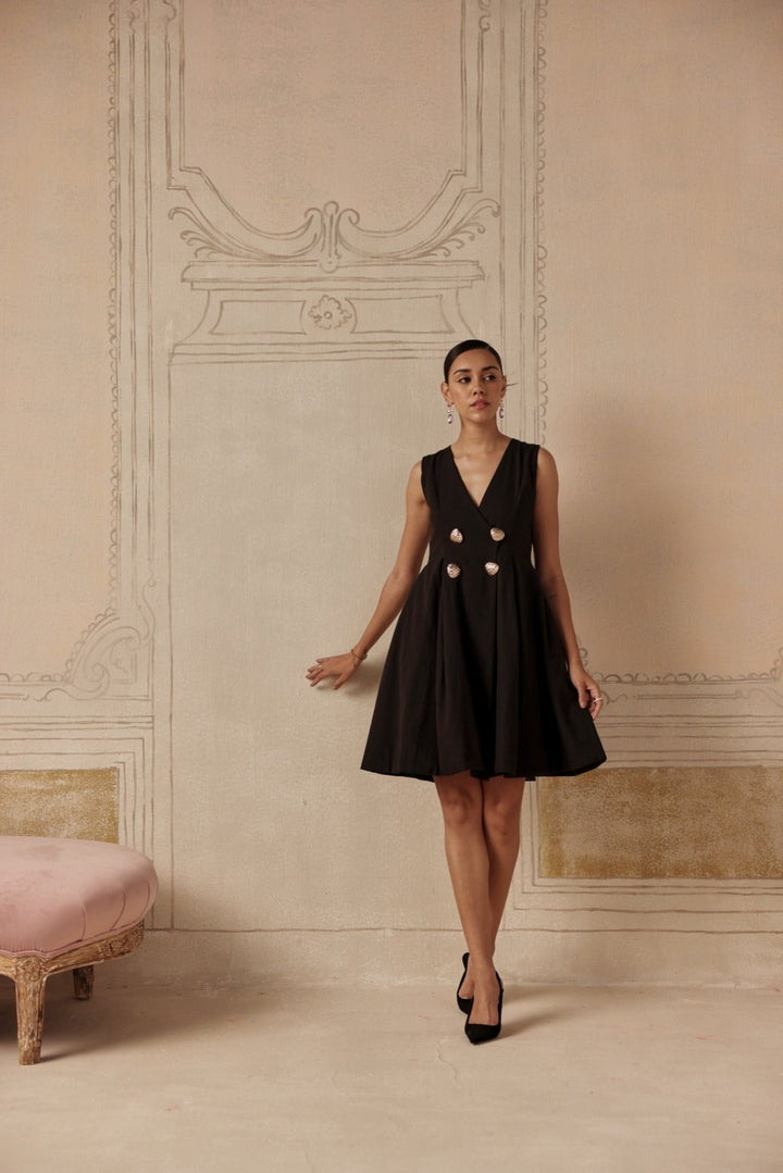 Noir Bijou Dress - Sage By Mala