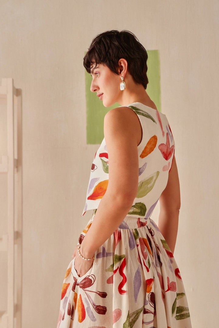 Palette Skirt - Sage By Mala