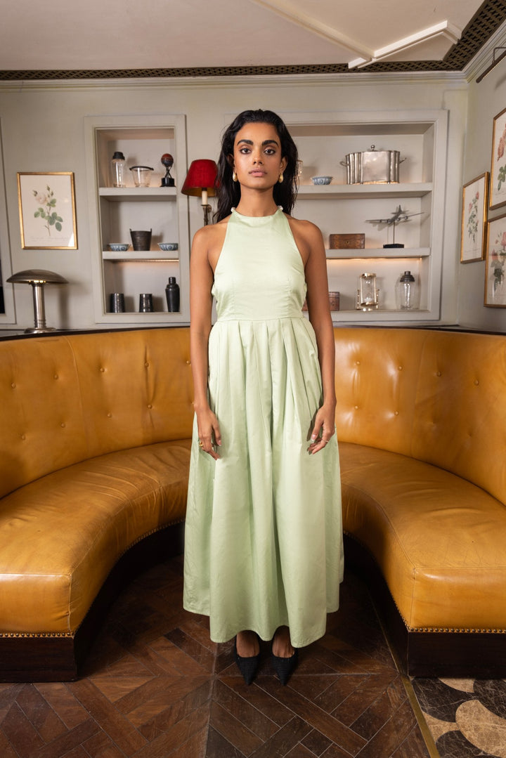 Pistachio Pearl Dress - Sage By Mala