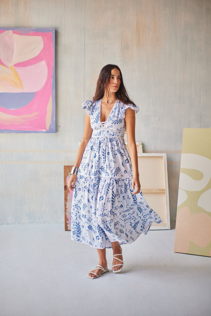 Procida Dress - Sage By Mala