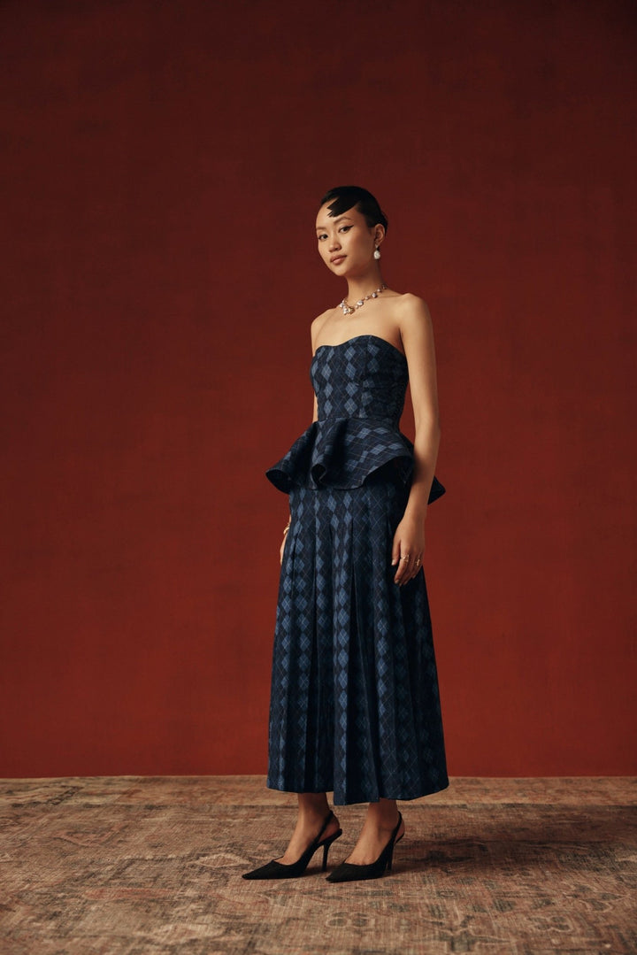 Volant Bustier Top - Sage By Mala