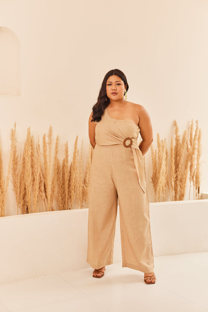 Deep Sand Jumpsuit - Sage By Mala