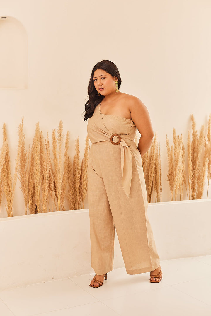 Deep Sand Jumpsuit - Sage By Mala